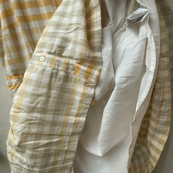 Madewell Button-Front Tiered Mini Dress